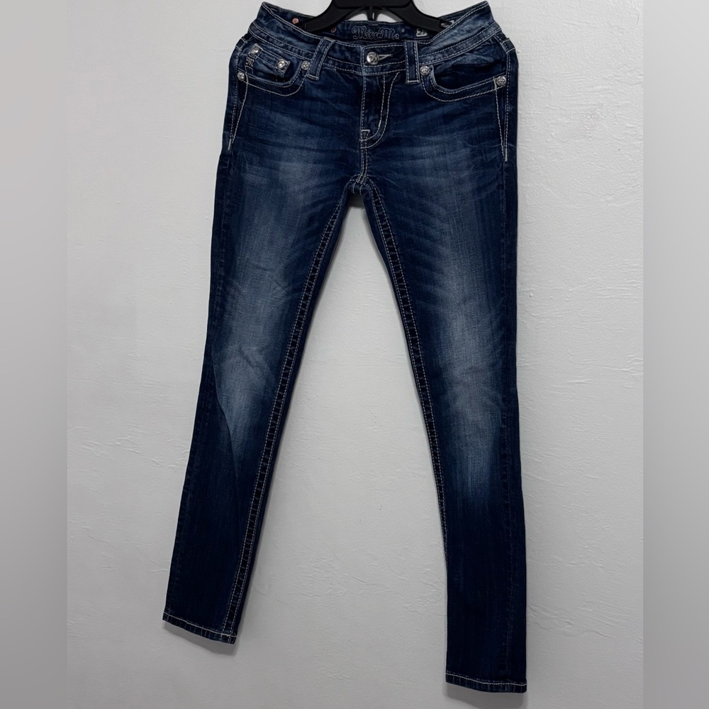 Miss Me Dark Blue Skinny Jeans - Picture 2 of 10